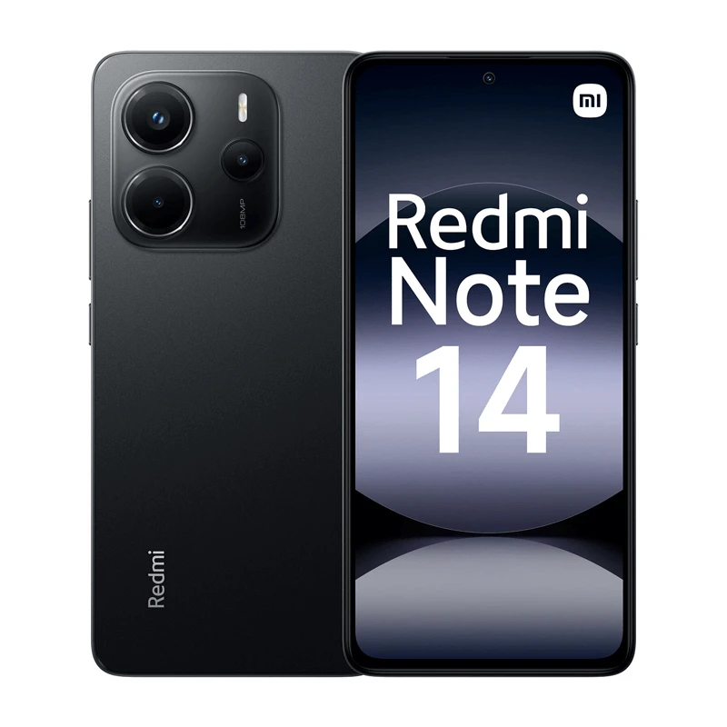 هاتف شاومي ريدمي نوت 14 - شاشة 6.67 بوصة AMOLED، 108 ميجابكسل، بطارية 5500 مللي أمبير، أسود